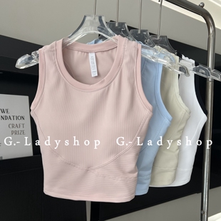 不显壮 固定罩杯运动背心 还超遮副乳