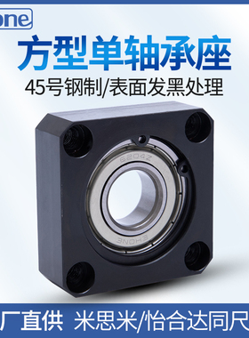 方法兰单轴承座支座方型带座轴承支撑座固定座BGSAB6204 BFF31