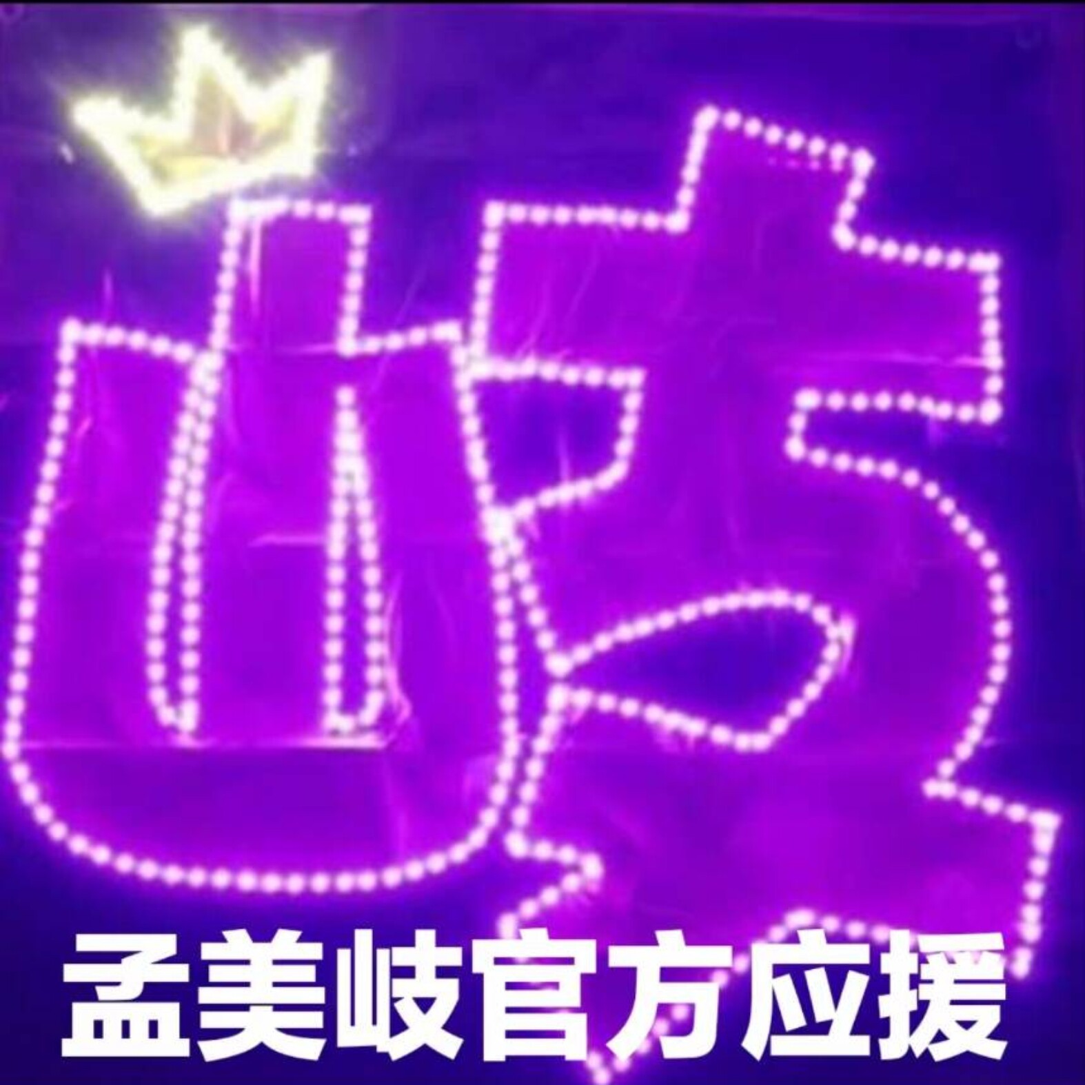 孟美岐应援发光灯扇定制明星演唱会手举超薄高密贴片
