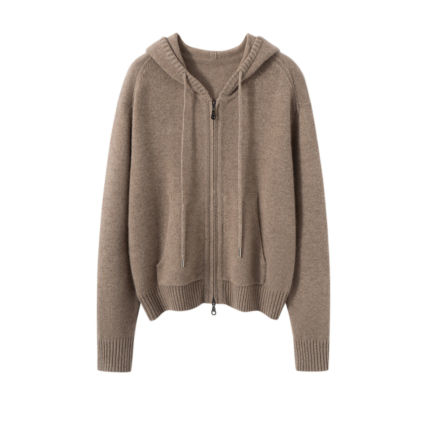 康赛妮双股老钱风100%纯羊绒连帽开衫女加厚双拉链针织衫毛衣外套,女装/女士精品,羊绒衫,淘宝优惠券,粉丝福利购,淘宝优惠卷