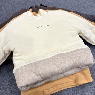 北方零下儿童特厚蚕丝棉保暖衣三层夹棉打底衫中大童高领一件过冬