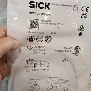 03VPS 维修 SICK西克MZT7 匈牙利原 KPO磁性传感器