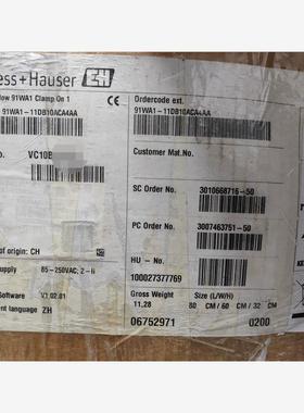 【维修】E+H流量计Prosonic Flow 91WA1 Clam