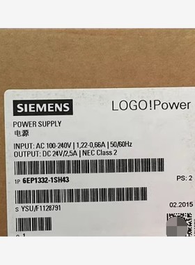 【维修】西门子电源模块.6EP1332-1SH43，全新库正品说明书