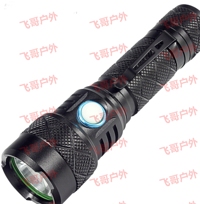 LED 便携挂扣SST20灯珠 USB充电强光手电筒