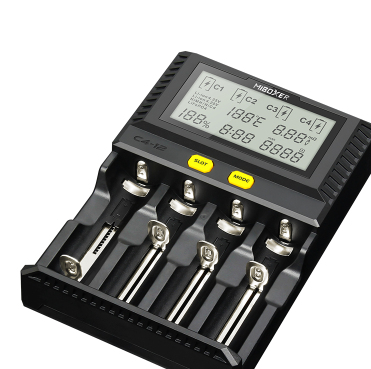 MiBOXER C4-12A液晶智能高速AA18650电池充电器3A快充电流