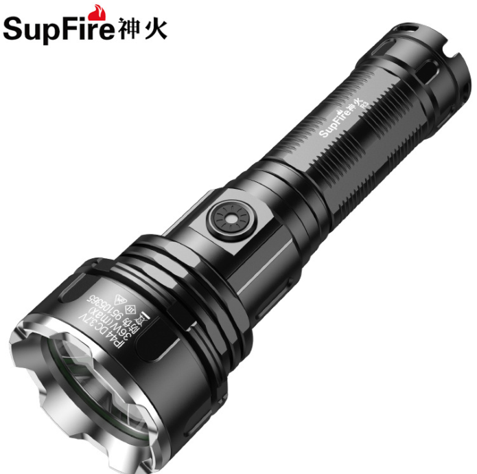 神火R3-P90强光手电筒小便携可充电超亮远射大功率户外氙气灯led