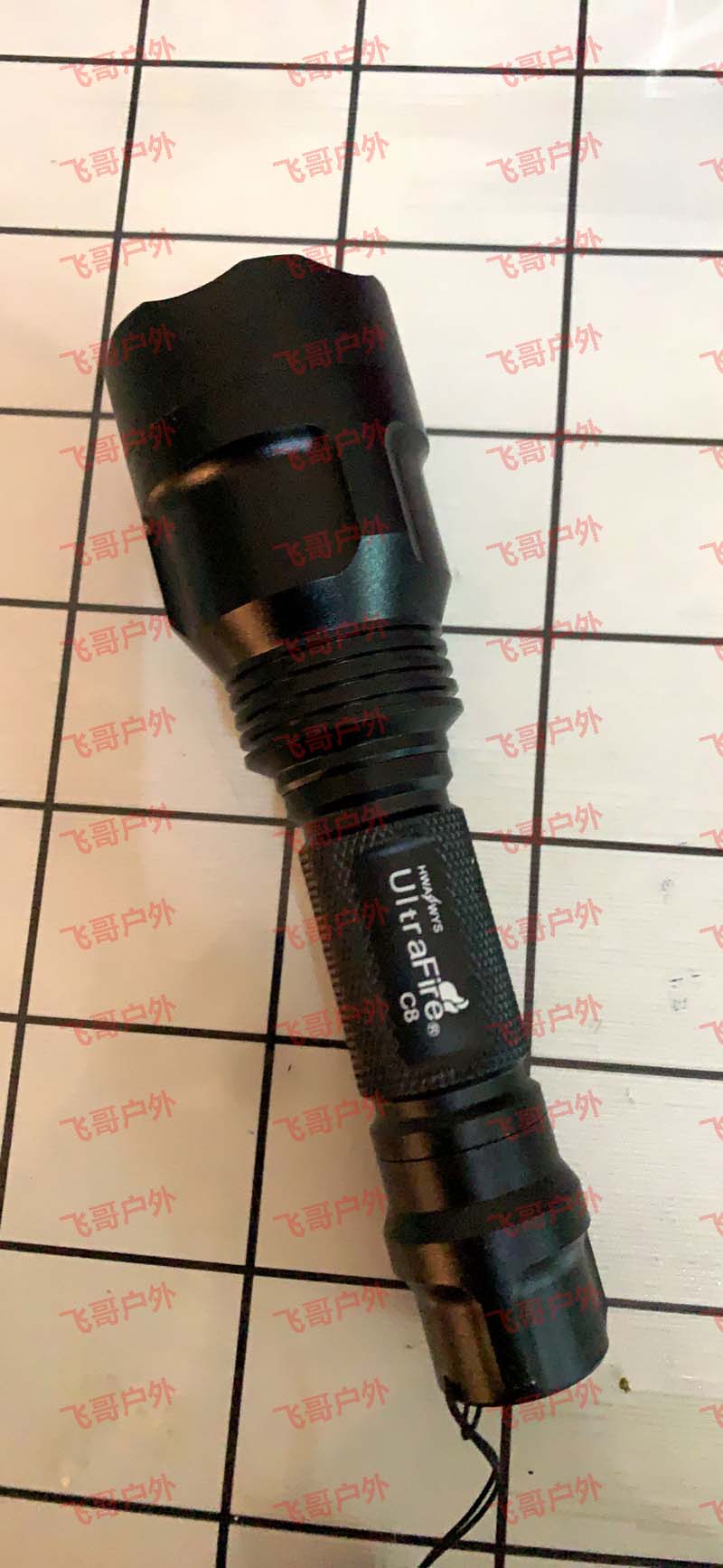 经典C8-T6强光手电筒充电远射LED灯铝合金防水照明大功率铝杯