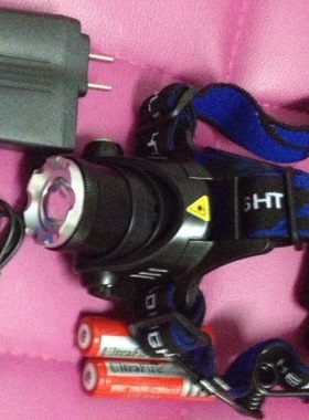 户外Q5 头灯强光充电变焦远射超亮LED黄光矿灯钓鱼灯t6头戴式锂电