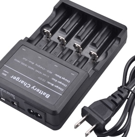 多功能.4节锂电池充电器 18650 16340四槽充