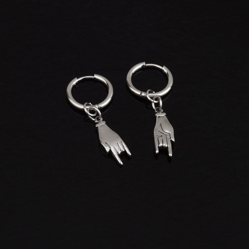 个性创意手掌耳环新潮男女钛钢耳扣耳圈欧美复古耳钉网红抖音耳夹,饰品/流行首饰/时尚饰品新,耳环,淘宝优惠券,粉丝福利购,淘宝优惠卷