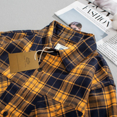 衬衫 线下300 春秋男女格子休闲长袖 亲肤柔软 衬衣外套 水洗棉