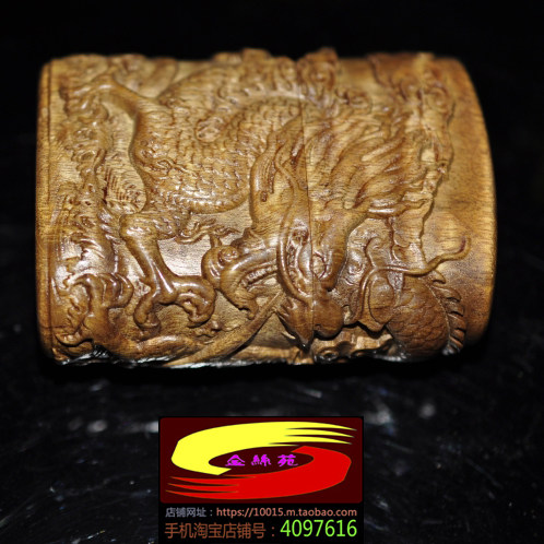 一图一拍现货金丝楠水波纹连体雕刻龙zippo芯打火机一木整料挖空
