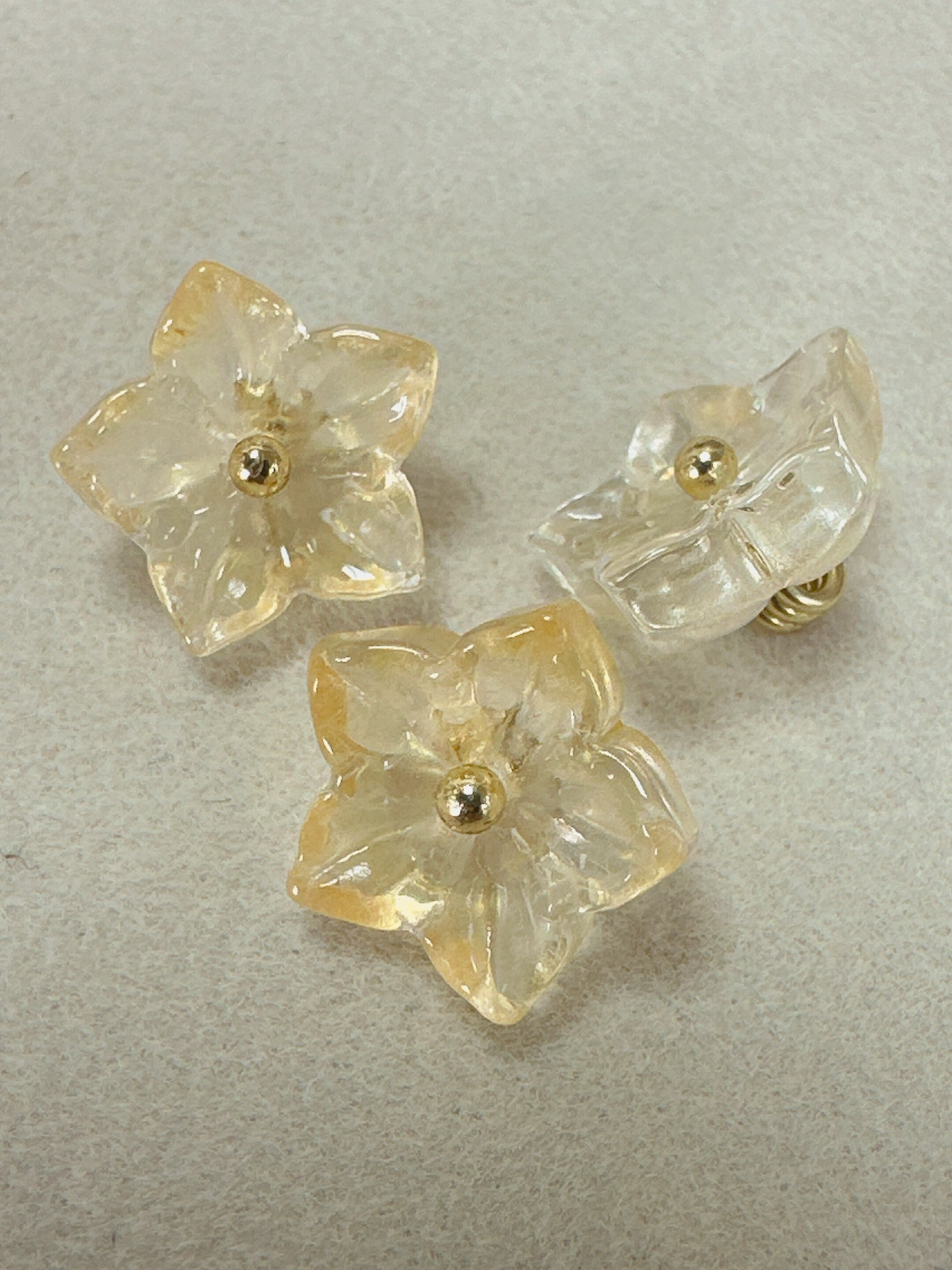 【琉璃】香槟色五瓣花纽扣新中式女装扣子辅料 12mm | 现货24h发