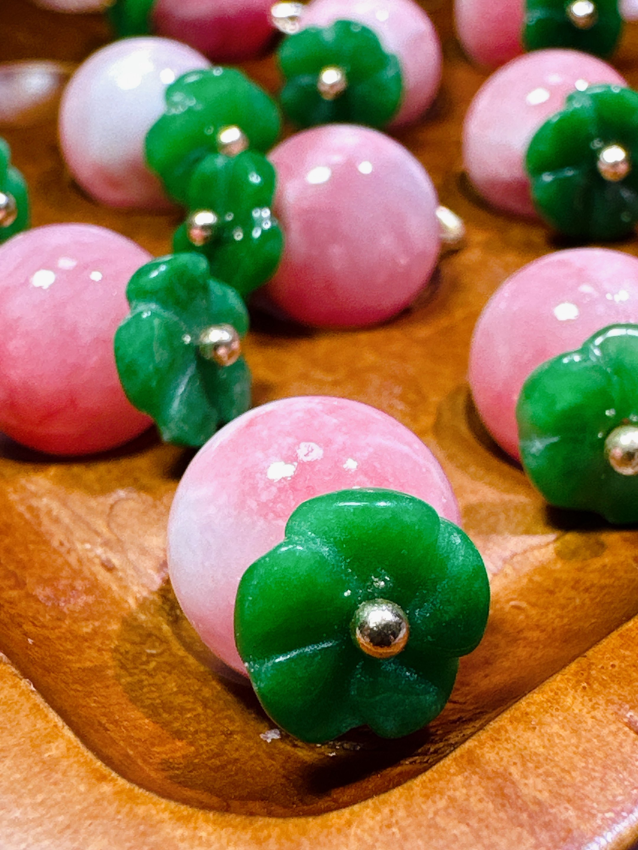 XITI 国风纽扣12mm桃粉色天然石吊坠配饰diy串珠手链饰品挂坠配件,居家布艺,纽扣,淘宝优惠券,粉丝福利购,淘宝优惠卷