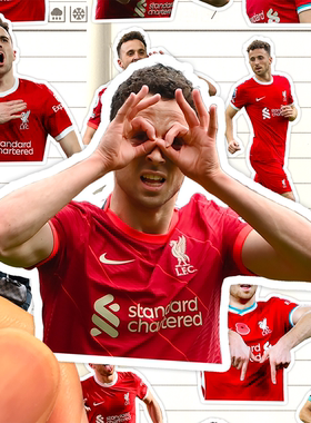 迪奥戈若塔贴纸高清防水利物浦足球运动员Diogo Jota装饰粘贴画