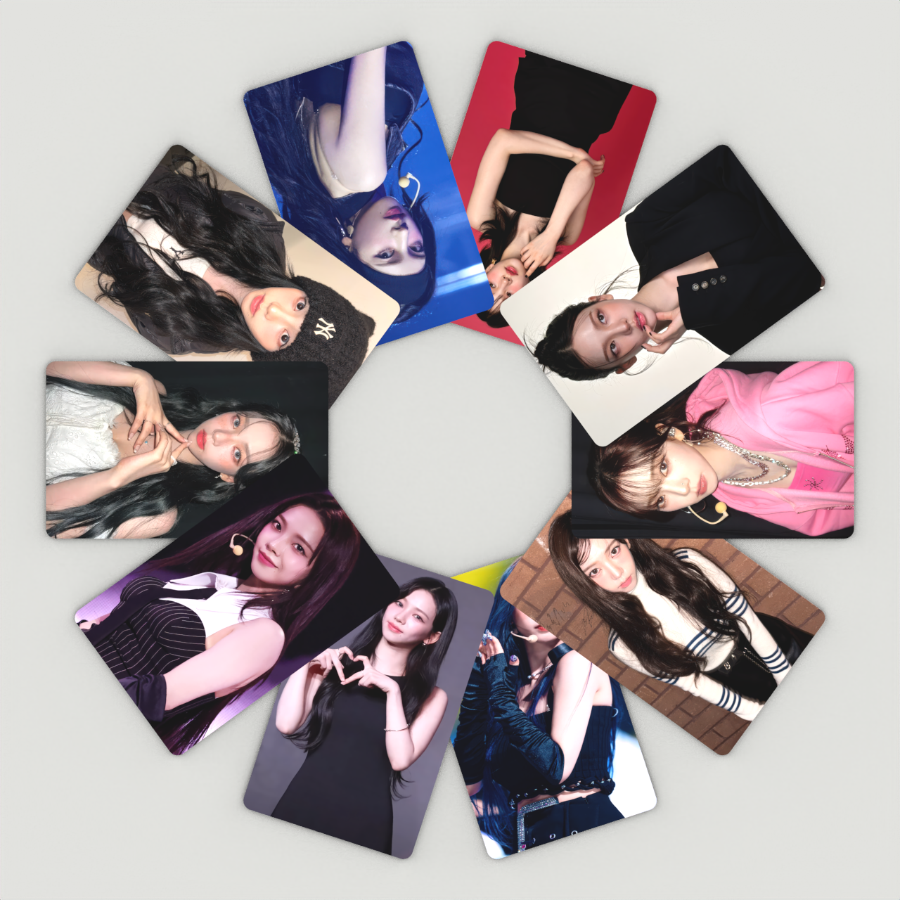 刘知珉小卡双面高清加硬韩国组合aespa女歌手KARINA柳姐收藏卡片