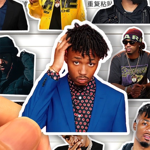 梅特罗布明贴纸高清防水音乐制作人Metro Boomin装饰贴画手帐素材