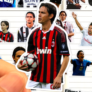 菲利波因扎吉贴纸高清防水前意大利足球运动员FilippoInzaghi贴画