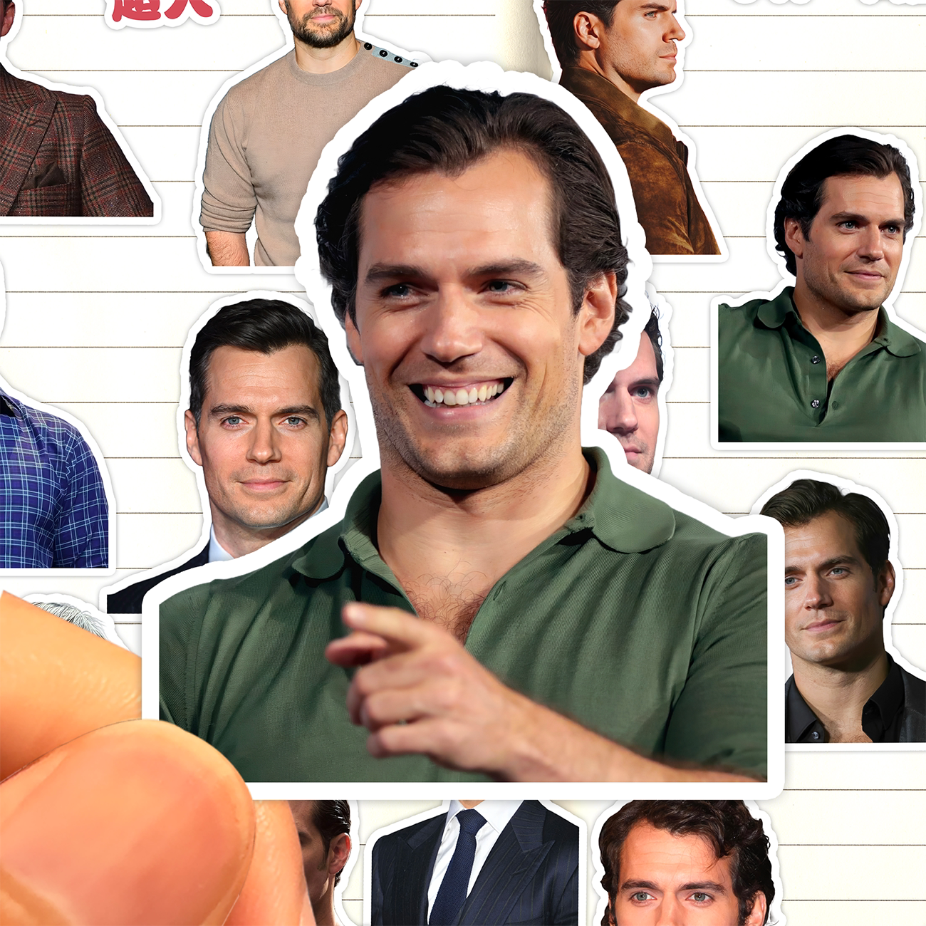 亨利卡维尔贴纸高清防水英国男演员Henry Cavill超人收藏