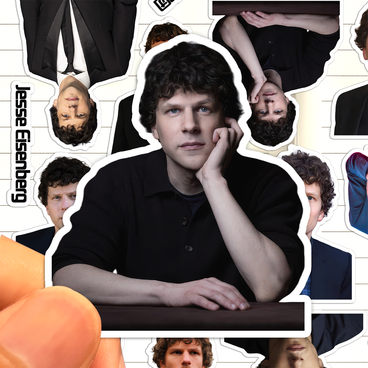 杰西艾森伯格贴纸高清防水惊天魔盗团Jesse Eisenberg收藏粘贴画 - 实物图