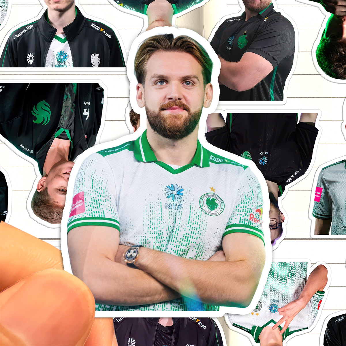 TeamFalcons战队贴纸高清防水CSGO电子竞技俱乐部Do