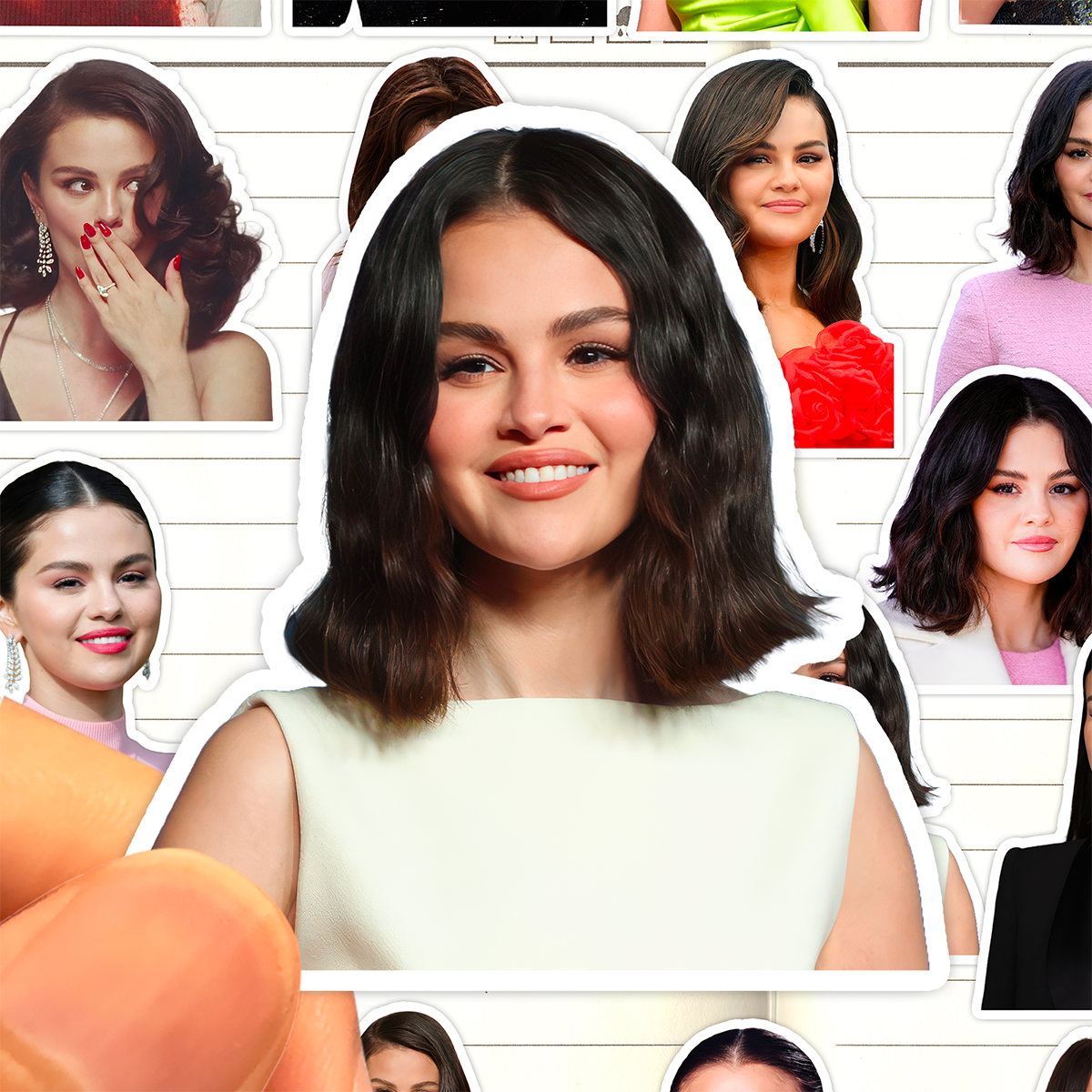 赛琳娜戈麦斯贴纸高清防水美国女歌手Selena Gomez傻脸娜收藏贴画