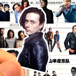 山羊皮乐队贴纸高清防水摇滚音乐SUEDE经典收藏装饰画粘贴行李箱