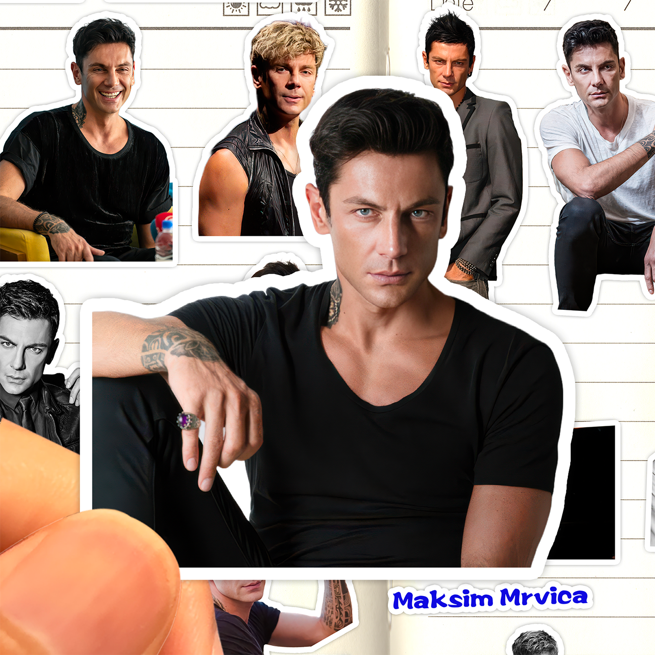 马克西姆贴纸高清防水克罗地亚钢琴演奏家Maksim Mrvica收藏贴画