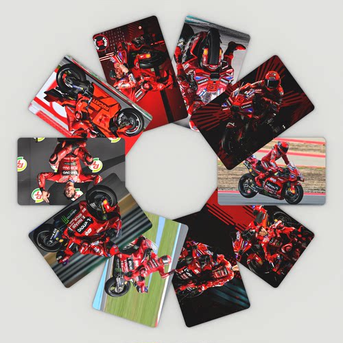 马克马奎斯小卡双面高清加硬MotoGP摩托车手Marc Marquez收藏卡