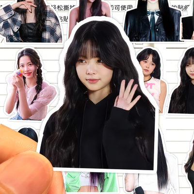 洪恩采贴纸高清防水女子演唱组合LESSERAFIM成员Hong Eunchae贴画