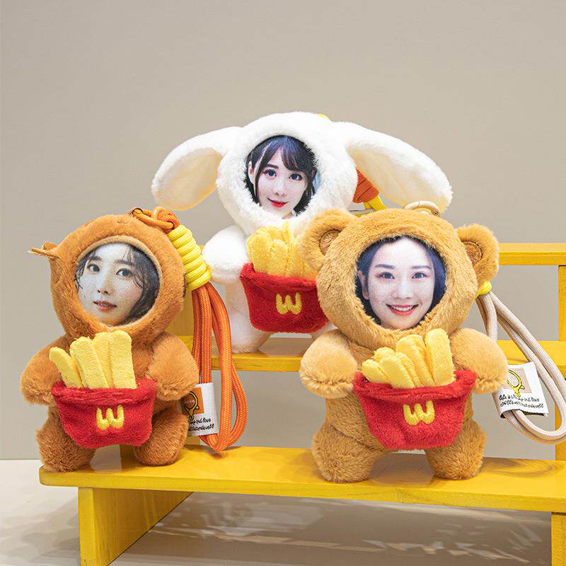 情侣头像照片钥匙扣链来图定制diy创意礼品包包挂件挂饰个性定做