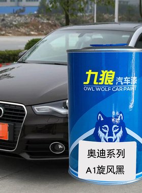 九狼汽车漆成品漆奥油漆迪A1色漆摩亚橙色冰川白斯科巴蓝旋风黑萨