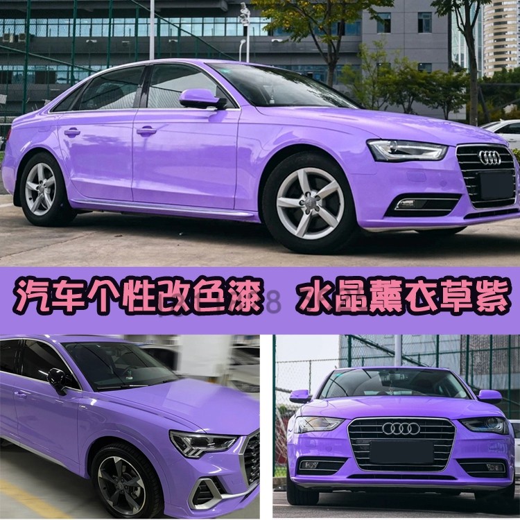 水晶薰衣草汽车改色鹦鹉666光油汽车色漆定制车漆修补套装罩光漆