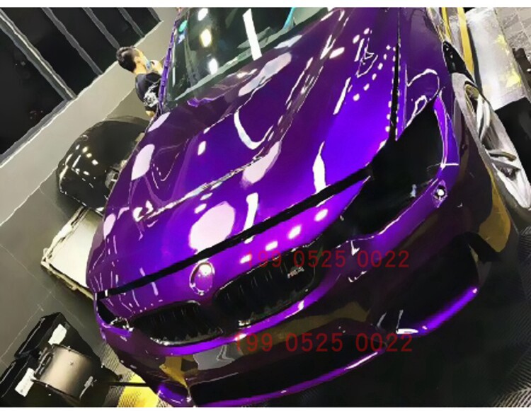 鹦鹉糖果紫特效漆全车翻新特效漆改色高光漆珠光漆自行车喷漆改色
