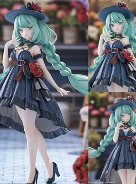 批发人偶黑礼服未来初音手办盛装出行美少女模型桌面机箱游戏摆件
