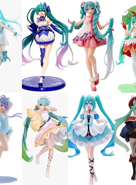 批发代发初音手办动漫周边二次元美少女模型机箱摆件女生礼物
