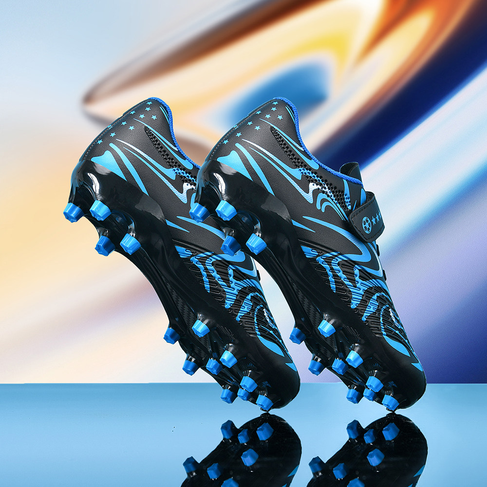 刺客儿童足球鞋男童AG长钉专用鞋中小学生男孩比赛训练tf碎钉球鞋