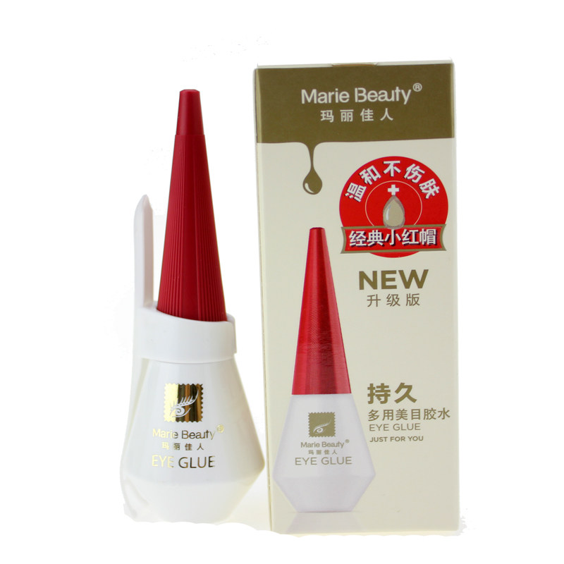 限时亏本正品玛丽佳人多用美目胶水 双眼皮 红盖假睫毛胶水12ml