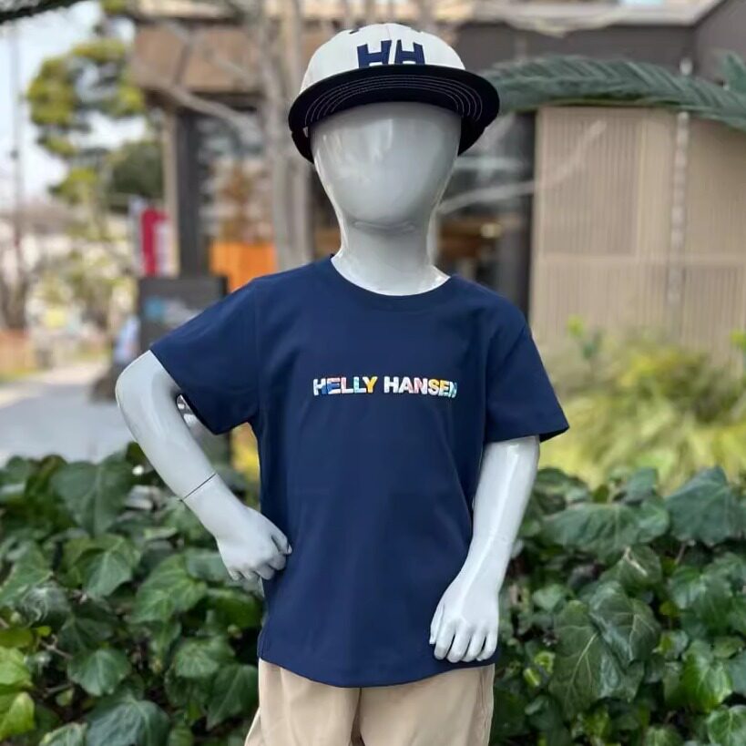 Kiddielove 日本代购 童装 HH 棉质透气易干燥logo印花短袖T恤图片