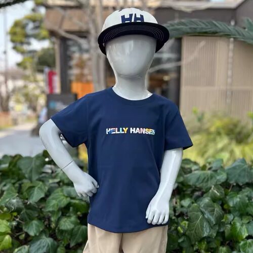 Kiddielove 日本代购 童装 HH 棉质透气易干燥logo印花短袖T恤