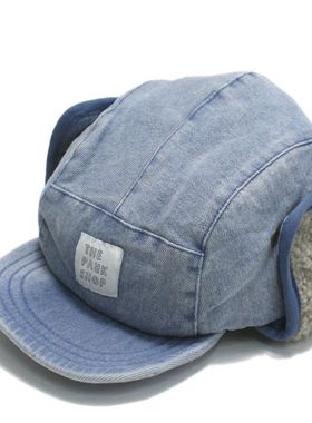 国内现货 童装 THE PARK SHOP 加绒保暖冬护耳鸭舌帽2way保暖帽