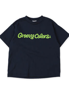 日本代购 童装 GROOVY COLORS 纯棉合作款卡通宽松休闲短袖T恤