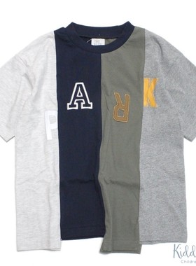 国内现货 童装 THE PARK SHOP 纯棉不规则拼接宽松T恤