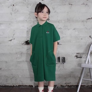 日本 短袖 童装 COLORS纯棉苹果翻领polo衫 连衣裙 GROOVY 部分现货
