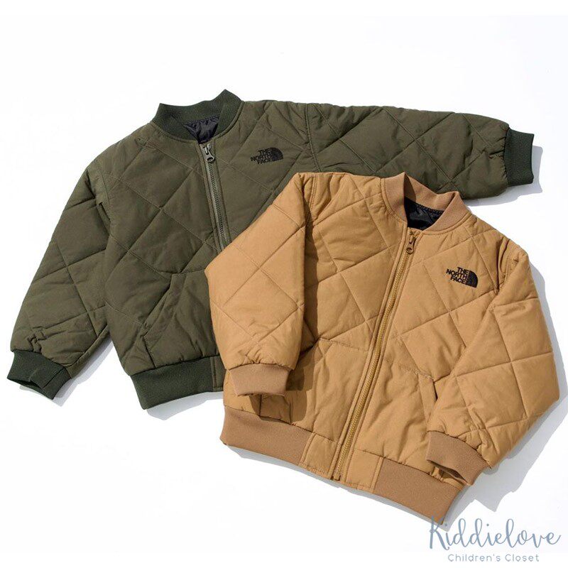 日本代购 童装 THE NORTH FACE 北脸中夹棉菱格纹棉袄冬外套