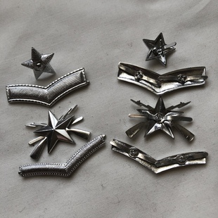 银色金属铝制饰品肩章附属品久久