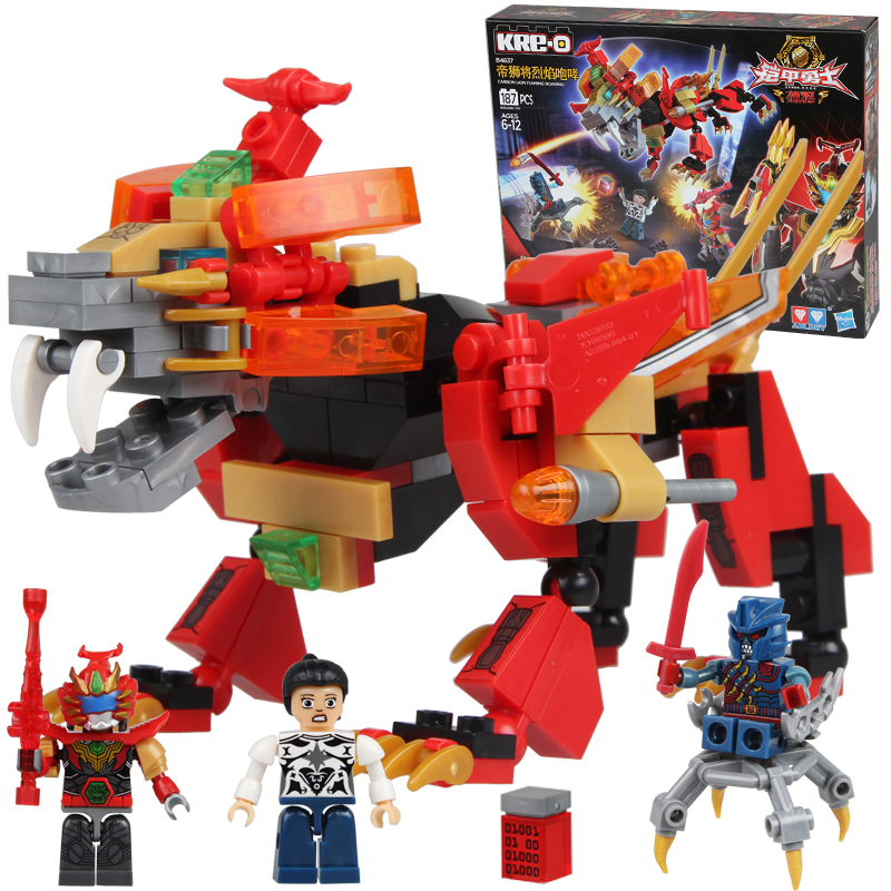 奥迪双钻铠甲勇士积木玩具儿童