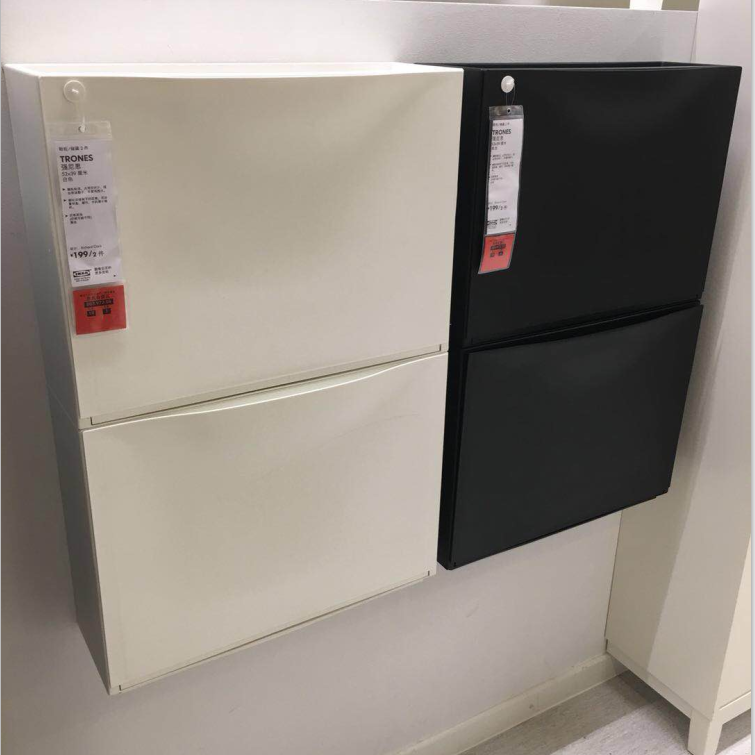 正品宜家 IKEA强尼思鞋柜/储物收纳柜加厚塑料门厅白黑色鞋柜|msdalam kategori perabot kediaman, kabinet, kotak kasut - dari Buy2taobao.com untuk memberikan perkhidmatan ejen Taobao profesional membeli
