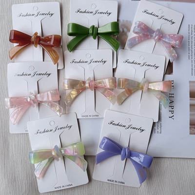 韩版醋酸结发夹时尚气质款百搭少女碎发刘海侧边鸭嘴夹